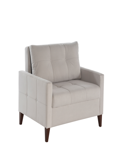 Shop Bellona Chair And A Half Twin Sleeper In Gray