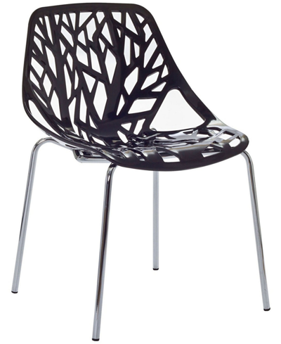 Shop Modway Stencil Dining Side Chair In Black