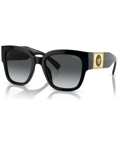 Shop Versace Women's Polarized Sunglasses, Ve4437u In Black