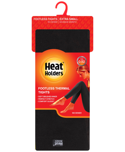 Shop Heat Holders Women's Sophia Footless Thermal Tights In Black