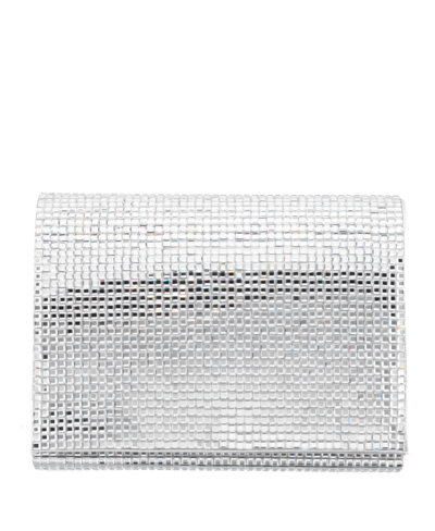 Shop Nina Women's Crystal Crossbody Handbag In Silver-tone