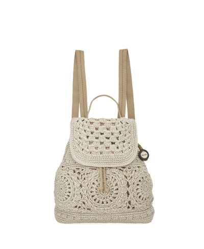 Shop The Sak Women's Sayulita Crochet Backpack In Natural Medallion