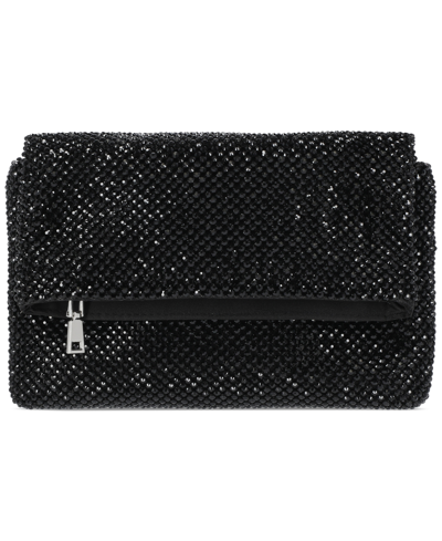 Inc International Concepts Averry Mesh Crystal Crossbody, Created For Macy's In Black Mesh