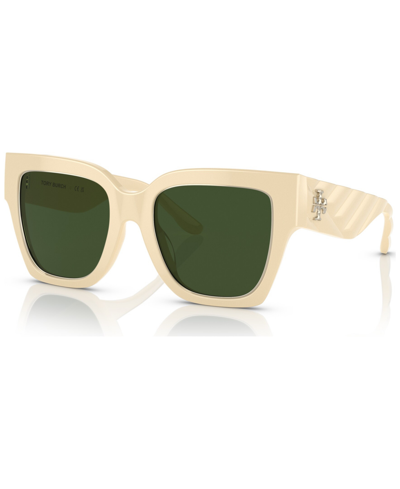 Shop Tory Burch Women's Sunglasses, Ty7180u52-x In Ivory