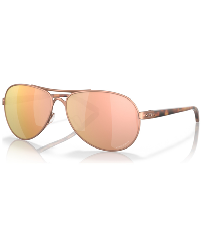 Shop Oakley Women's Sunglasses, Oo4079-4459 In Satin Rose Gold-tone