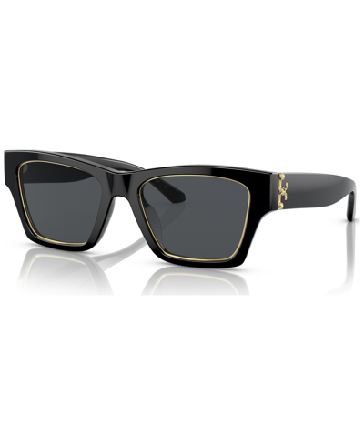 Shop Tory Burch Women's Sunglasses Ty7186u In Black