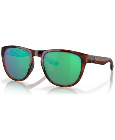 Shop Costa Del Mar Unisex Polarized Sunglasses, 6s908255-zp In Tortoise