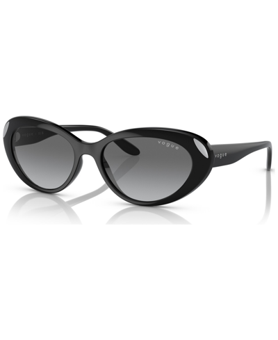 Shop Vogue Women's Sunglasses, Vo5456s55-y In Black