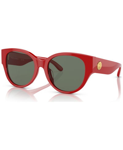 Shop Tory Burch Women's Sunglasses, Ty7182u In Tory Red