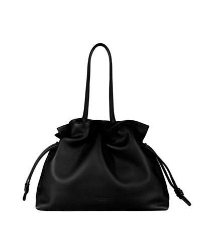 Shop Esin Akan Women's Emma Leather Tote Bag In Black
