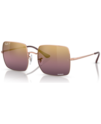 Ray Ban Women's Polarized Sunglasses, Rb197154-zp In Rose Gold-tone