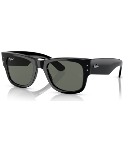 Shop Ray Ban Mega Wayfarer 51 Unisex Polarized Sunglasses In Black