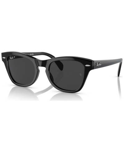 Shop Ray Ban Unisex Polarized Sunglasses, Rb0707s53-p In Black