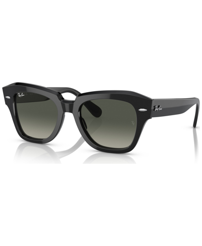 Shop Ray Ban Unisex State Street Sunglasses, Rb2186 In Black