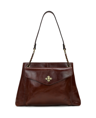 Shop Patricia Nash Women's Adele Chain Satchel Handbag In British Tan