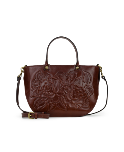 Shop Patricia Nash Women's Fairford Satchel Handbag In British Tan