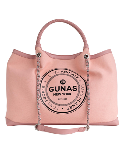 Shop Gunas New York Women's Ruth Canvas Tote In Light Pink