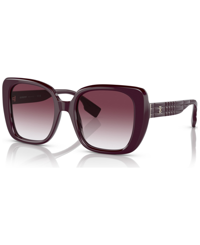 Shop Burberry Women's Helena Sunglasses, Be437152-y In Bordeaux