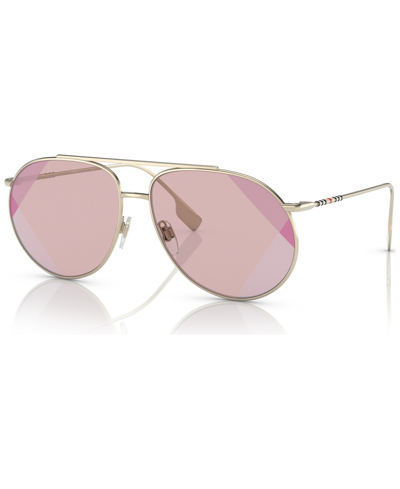 Shop Burberry Women's Alice Sunglasses, Be313861-x In Pink