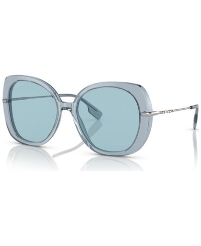 Shop Burberry Women's Eugenie Sunglasses, Be437455-x In Azure