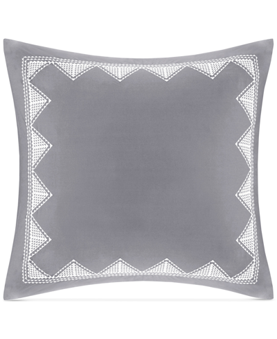Shop Ink+ivy Closeout!  Isla Embroidered Cotton Sham, European Bedding In Gray