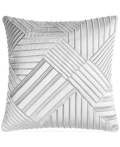 Shop Hotel Collection Glint Decorative Pillow, 20" X 20", Created For Macy's In Silver