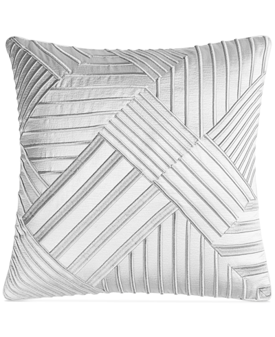Hotel Collection Metallic Stone Quilted Sham, King, Created For Macy's Bedding In Silver