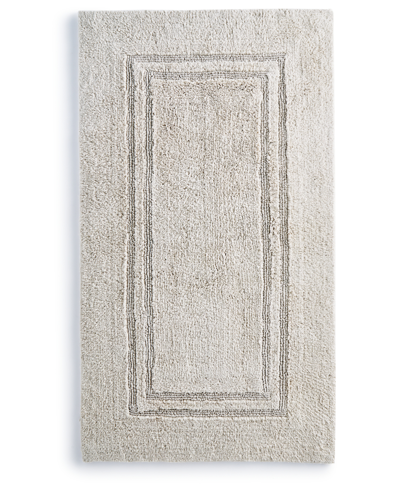 Hotel Collection 100% Cotton Reversible Bath Rug, 27" X 48", Exclusively At Macy's In Oat