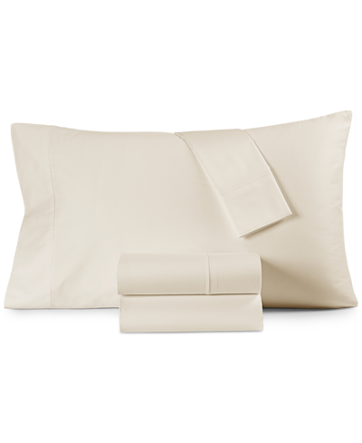 Hotel Collection 525 Thread Count Egyptian Cotton 3-pc. Sheet Set, Twin Xl, Exclusively At Macy's In Ivory