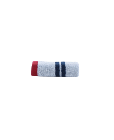 Brooks Brothers Nautical Blanket Stripe Turkish Cotton Washcloth, 12" X 12" In White