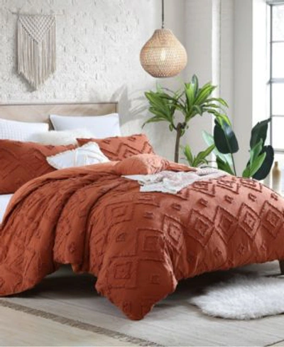 Shop Swift Home Astonishing Rukai Clip Jacquard Gauze 5 Piece Comforter Set Collection In Light Gray