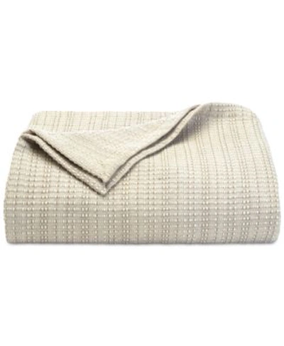 Tommy Bahama Home Tommy Bahama Woven Cotton King Blanket Bedding In Beige