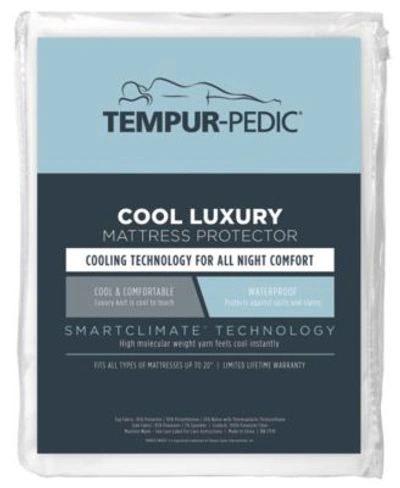Shop Tempur-pedic Tempur Pedic Cool Luxury Mattress Protectors In White