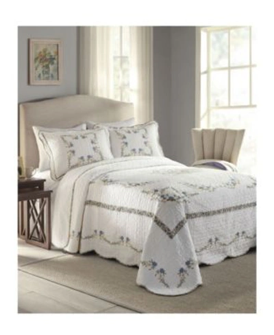 Modern Heirloom Heather Bedspread Collection In White