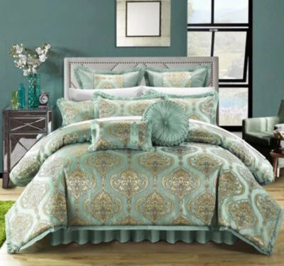 Shop Chic Home Como Comforter Set In Gold