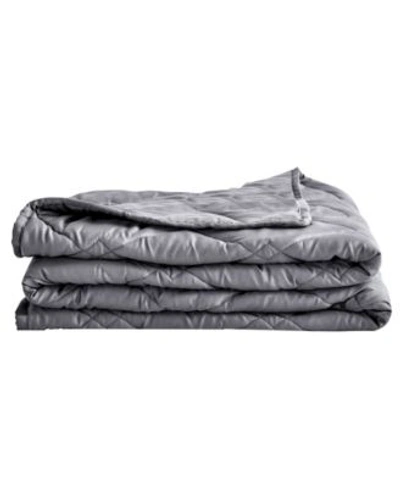 Shop Rejuve Tencel Weighted Throw Blanket Bedding In Gray