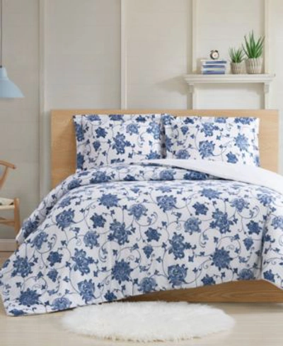 Shop Cottage Classics Estate Bloom Comforter Sets In Blue