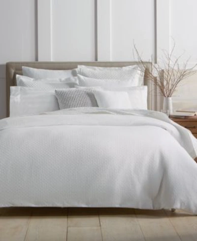 Shop Charter Club Damask Designs Diamond Dot Duvet Cover Sets Created For Macys In White