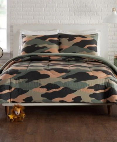 Shop Urban Playground Covert Camouflage Comforter Sets In Green