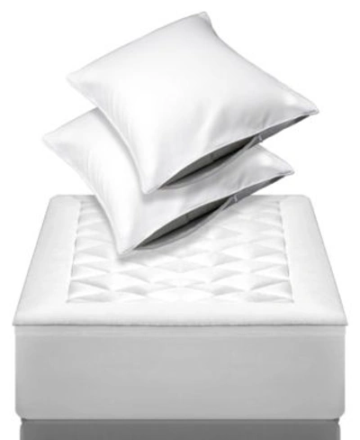 Shop Allied Home Pure Weave Allergen Barrier Mattress Pad Pillow Protector Bundle Collection In White
