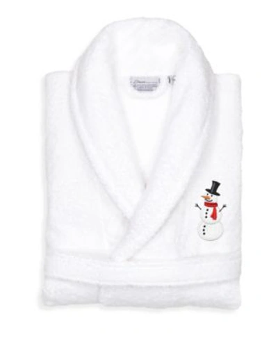 Shop Linum Home Embroidered Terry Bath Robe Collection In White