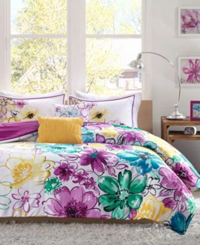 Shop Intelligent Design Olivia Reversible Comforter Sets In Pink