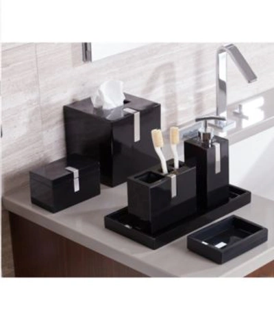 Shop Roselli Trading Company Houston Street Bath Accessories Collection In Black