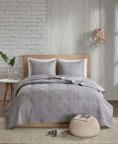Shop Urban Habitat Closeout  Caden Cotton Quilt Sets In Grey