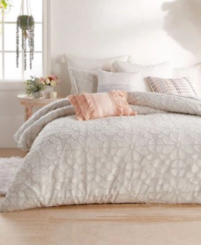 Shop Peri Home Clipped Floral Comforter Sets Bedding In White