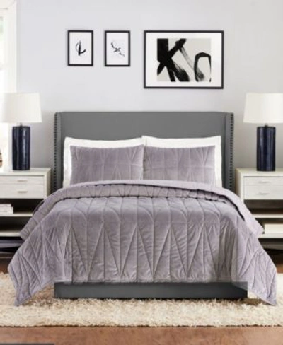 Shop Ayesha Curry Pinnacle 3 Piece Quilt Set Collection Bedding In Gray