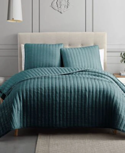Shop Riverbrook Home Moonstone 3 Piece Coverlet Set In Teal
