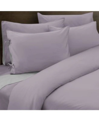 Shop Grace Home Fashions Flip Totally Reversible 500 Thread Count Duvet Set Bedding In Lilac/silver