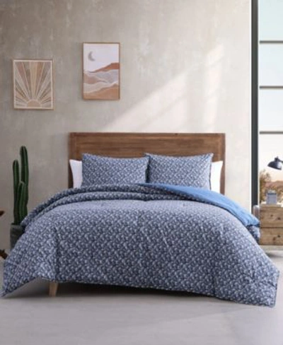 Shop Wrangler Prairie Floral Comforter Set Collection In Denim Blue