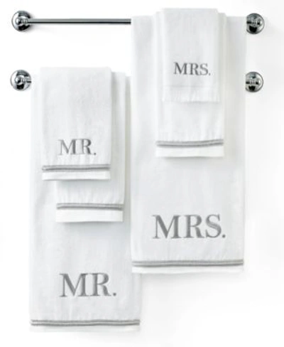 Shop Avanti Mr. Mrs. Embroidered Cotton Bath Towels